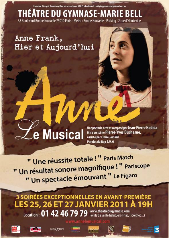 3 Representations exceptionnelles : Anne le Musical