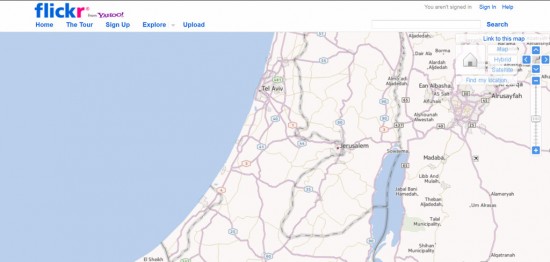 Flickr, Nokia et Yahoo rayent Israël de la carte…