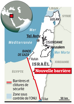 Israël va construire un mur à la frontière égyptienne