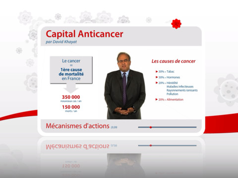  Le professeur David Khayat propose l’application iPad « Capital anticancer »