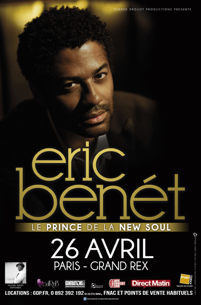 Concert Eric Benetle 26 avril 2011 au Grand Rex