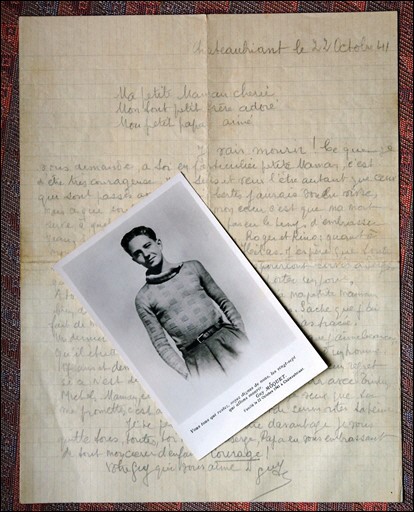La soeur de Guy Môquet, gardienne émue de la lettre du jeune résistant