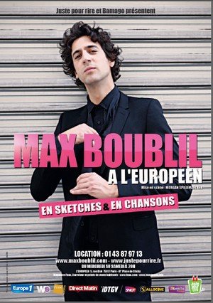 Max Boublil en sketches et en chansons à partir du 5 Octobre 2011