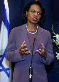 Proche-Orient: Rice repart, promesse de reprise de dialogue entre Israël et Palestiniens