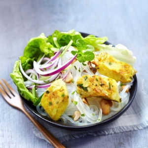 Entrée cashère, Recette Cashère:Salade de poulet façon thaï