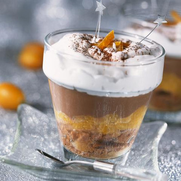 Dessert : Tiramisu chocolat orange 