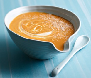 Entrée Cashère , recette casher : Soupe de potimarron au gingembre